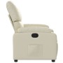 Sillón reclinable de cuero sintético crema | Foro24.es | Tu tienda online para hogar, jardín y más Foro24.es