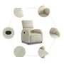 Cremefarbener Liegestuhl aus Kunstleder von , Sessel - Ref: Foro24-373435, Preis: 234,44 €, Rabatt: %