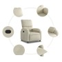 Sillón reclinable de cuero sintético crema | Foro24.es | Tu tienda online para hogar, jardín y más Foro24.es