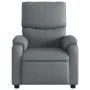 Sillón reclinable de cuero sintético gris de , Sillones - Ref: Foro24-373437, Precio: 248,36 €, Descuento: %