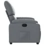 Sillón reclinable de cuero sintético gris de , Sillones - Ref: Foro24-373437, Precio: 248,36 €, Descuento: %