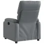 Sillón reclinable de cuero sintético gris de , Sillones - Ref: Foro24-373437, Precio: 248,36 €, Descuento: %