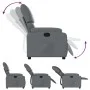 Sillón reclinable de cuero sintético gris de , Sillones - Ref: Foro24-373437, Precio: 248,36 €, Descuento: %