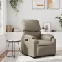 Sillón reclinable de cuero sintético color capuchino de , Sillones - Ref: Foro24-373440, Precio: 249,50 €, Descuento: %