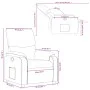 Cappuccino-Liegestuhl aus Kunstleder von , Sessel - Ref: Foro24-373440, Preis: 249,54 €, Rabatt: %