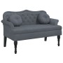 Banco con cojines terciopelo gris oscuro 120,5x65x75 cm de , Bancos - Ref: Foro24-372141, Precio: 168,46 €, Descuento: %