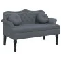Bank mit dunkelgrauen Samtkissen 120,5x65x75 cm von , Banken - Ref: Foro24-372141, Preis: 206,67 €, Rabatt: %