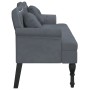 Banco con cojines terciopelo gris oscuro 120,5x65x75 cm de , Bancos - Ref: Foro24-372141, Precio: 168,46 €, Descuento: %
