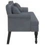 Bank mit dunkelgrauen Samtkissen 120,5x65x75 cm von , Banken - Ref: Foro24-372141, Preis: 206,67 €, Rabatt: %