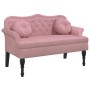 Banco con cojines terciopelo rosa 120,5x65x75 cm de , Bancos - Ref: Foro24-372143, Precio: 244,09 €, Descuento: %