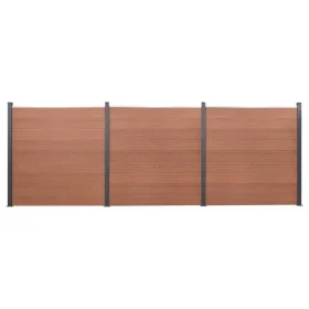 Braunes WPC-Zaunplatten-Set 526 x 186 cm von , Zaunpaneele - Ref: Foro24-3211828, Preis: 842,92 €, Rabatt: %