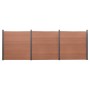 Braunes WPC-Zaunplatten-Set 526 x 186 cm von , Zaunpaneele - Ref: Foro24-3211828, Preis: 803,57 €, Rabatt: %