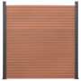 Braunes WPC-Zaunplatten-Set 526 x 186 cm von , Zaunpaneele - Ref: Foro24-3211828, Preis: 803,57 €, Rabatt: %