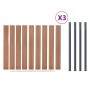 Brown WPC Fence Panel Set 526x186 cm by , fence panels - Ref: Foro24-3211828, Price: 800,15 €, Discount: %