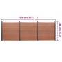 Braunes WPC-Zaunplatten-Set 526 x 186 cm von , Zaunpaneele - Ref: Foro24-3211828, Preis: 803,57 €, Rabatt: %