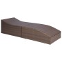 Lounger with brown synthetic rattan cushion by vidaXL, Loungers - Ref: Foro24-44135, Price: 218,31 €, Discount: %