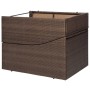 Lounger with brown synthetic rattan cushion by vidaXL, Loungers - Ref: Foro24-44135, Price: 218,31 €, Discount: %