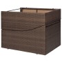 Lounger with brown synthetic rattan cushion by vidaXL, Loungers - Ref: Foro24-44135, Price: 218,31 €, Discount: %