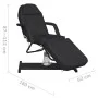 Schwarzer Massagetisch 180x62x(87-112) cm von , Massageliegen - Ref: Foro24-110265, Preis: 515,48 €, Rabatt: %