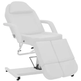 Sillón de salón de belleza cuero sintético blanco 180x62x78 cm de , Sillones de masaje - Ref: Foro24-110267, Precio: 426,68 €...