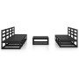 Garden furniture set 8 pieces black solid pine wood by , Garden sets - Ref: Foro24-3075353, Price: 498,04 €, Discount: %
