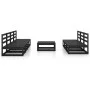 Garden furniture set 8 pieces black solid pine wood by , Garden sets - Ref: Foro24-3075353, Price: 512,34 €, Discount: %