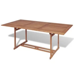 Gartentisch aus massivem Teakholz 180x90x75 cm von vidaXL, Gartentische - Ref: Foro24-43034, Preis: 254,33 €, Rabatt: %