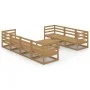 Muebles de jardín 8 piezas marrón miel madera maciza de pino de , Conjuntos de jardín - Ref: Foro24-3075372, Precio: 510,61 €...