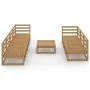 Muebles de jardín 8 piezas marrón miel madera maciza de pino de , Conjuntos de jardín - Ref: Foro24-3075372, Precio: 510,61 €...