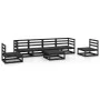 Gartenmöbel-Set 7-teilig, schwarzes massives Kiefernholz von , Gartensets - Ref: Foro24-3075408, Preis: 503,55 €, Rabatt: %