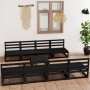 Gartenmöbel-Set 9-teilig aus schwarzem Kiefernholz von , Gartensets - Ref: Foro24-3075358, Preis: 599,57 €, Rabatt: %