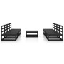 Juego de muebles de jardín 9 piezas negro madera madera pino de , Conjuntos de jardín - Ref: Foro24-3075358, Precio: 558,32 €