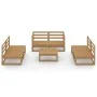 Gartenmöbel 7-teilig honigbraunes massives Kiefernholz von , Gartensets - Ref: Foro24-3075417, Preis: 461,64 €, Rabatt: %