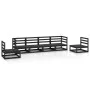 Garden furniture set 6 pieces black solid pine wood by , Garden sets - Ref: Foro24-3075403, Price: 428,18 €, Discount: %