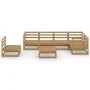 Muebles de jardín 7 piezas marrón miel madera maciza de pino de , Conjuntos de jardín - Ref: Foro24-3075592, Precio: 438,79 €...