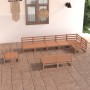 Gartenmöbel 9 Stück honigbraunes massives Kiefernholz von , Gartensets - Ref: Foro24-3075637, Preis: 589,84 €, Rabatt: %