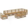 Gartenmöbel 9 Stück honigbraunes massives Kiefernholz von , Gartensets - Ref: Foro24-3075637, Preis: 582,18 €, Rabatt: %