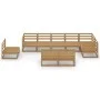 Gartenmöbel 9 Stück honigbraunes massives Kiefernholz von , Gartensets - Ref: Foro24-3075637, Preis: 582,18 €, Rabatt: %