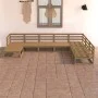 Garden furniture 7 pieces honey brown solid pine wood by , Garden sets - Ref: Foro24-3075707, Price: 438,79 €, Discount: %
