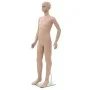 Maniquí de cuerpo entero de niño con base vidrio beige 140 cm de vidaXL, Maniquís - Ref: Foro24-142931, Precio: 91,16 €, Desc...