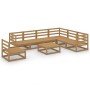 Gartenmöbel 8 Stück honigbraunes massives Kiefernholz von , Gartensets - Ref: Foro24-3075772, Preis: 552,98 €, Rabatt: %