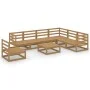 Muebles de jardín 8 piezas marrón miel madera maciza de pino de , Conjuntos de jardín - Ref: Foro24-3075772, Precio: 545,47 €...