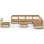 Muebles de jardín 8 piezas marrón miel madera maciza de pino de , Conjuntos de jardín - Ref: Foro24-3075772, Precio: 545,47 €...