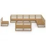 Gartenmöbel 10 Stück honigbraunes massives Kiefernholz von , Gartensets - Ref: Foro24-3075817, Preis: 690,80 €, Rabatt: %