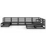 Garden furniture set 9 pieces and black pine wood cushions by , Garden sets - Ref: Foro24-3075758, Price: 643,94 €, Discount: %