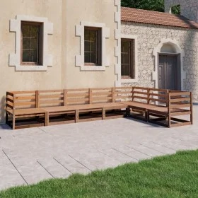 Gartenmöbel 7-teilig honigbraunes massives Kiefernholz von , Gartensets - Ref: Foro24-3075747, Preis: 440,28 €, Rabatt: %