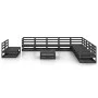 Juego de muebles de jardín 12 pzas y cojines negro madera pino de , Conjuntos de jardín - Ref: Foro24-3075883, Precio: 889,29...