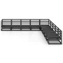 Juego de muebles de jardín 9 piezas negro madera maciza de pino de , Conjuntos de jardín - Ref: Foro24-3075848, Precio: 642,9...
