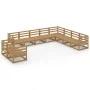 Gartenmöbel 10 Stück honigbraunes massives Kiefernholz von , Gartensets - Ref: Foro24-3075927, Preis: 690,68 €, Rabatt: %