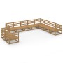 Gartenmöbel 10 Stück honigbraunes massives Kiefernholz von , Gartensets - Ref: Foro24-3075927, Preis: 700,18 €, Rabatt: %